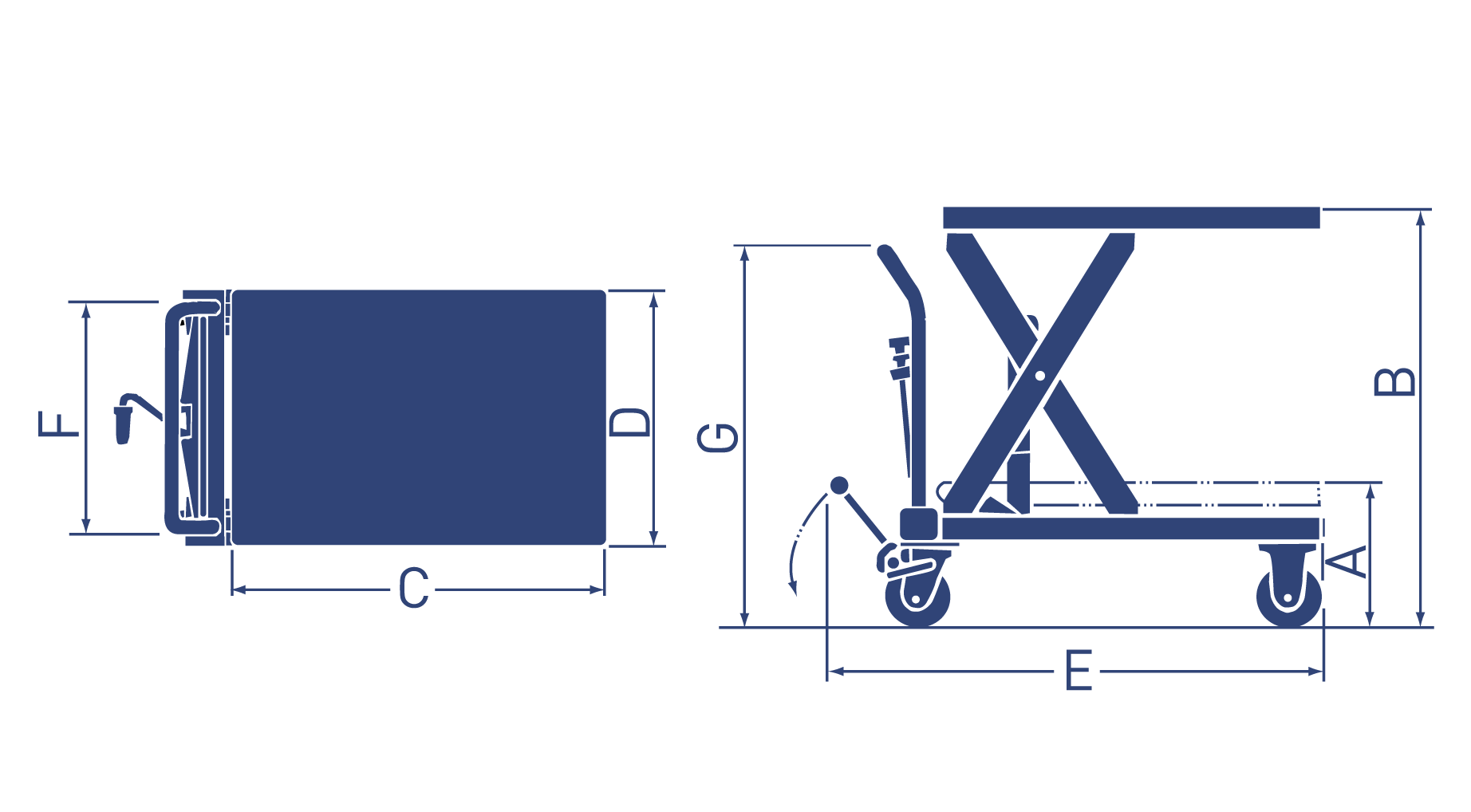 OPK-Product-website-lift-table-manual-lift-table-dimension-2
